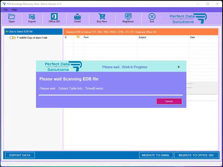 Exchange EDB file