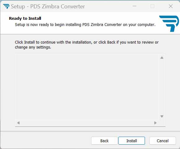 Ready to Install - PDS Zimbra Converter