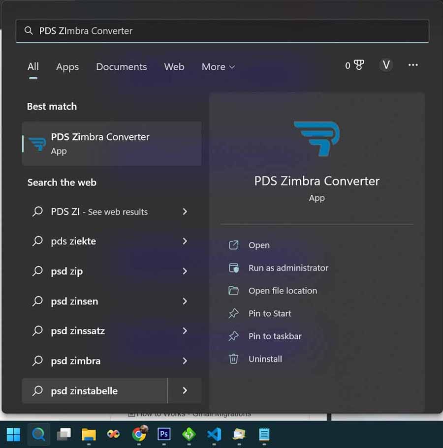 PDS Zimbra Converter