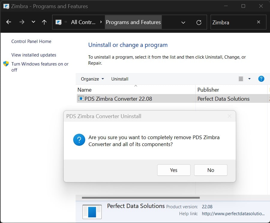 PDS Zimbra Converter
