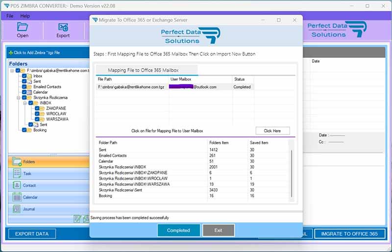 PDS Zimbra Converter